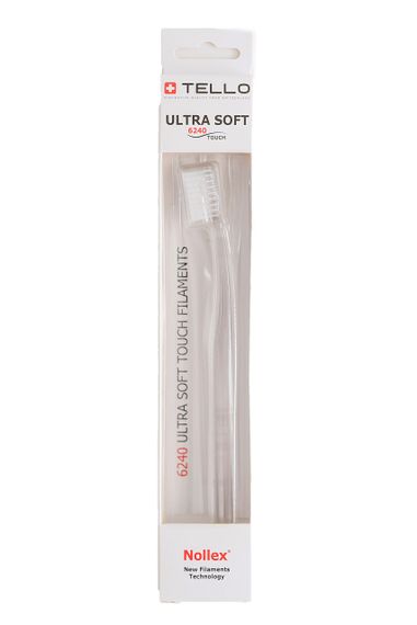 Зубна щітка Tello 6240 Ultra Soft White, d 0.10 mm, біла