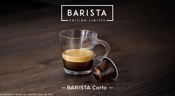 Кава в капсулах Nespresso BARISTA Corto 10 (тубус 10 шт.) Неспресо купаж кави Бариста Корто | Зображення 3