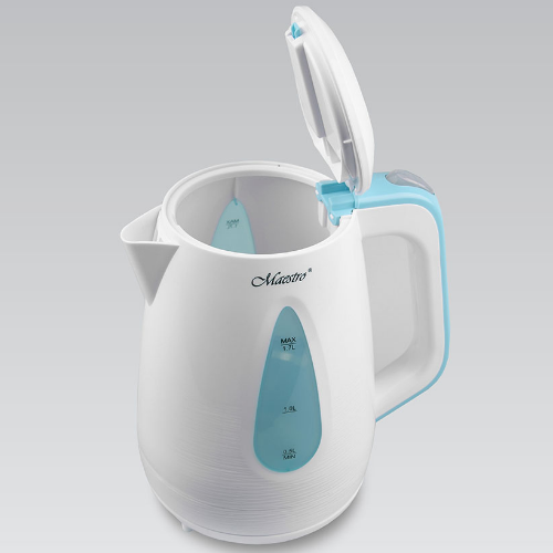 Електрочайник 1,7л 1850-2200W (диск) блакитний MR-031-BLUE Maestro | Зображення 3