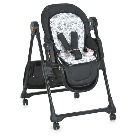 Стульчик для кормления ME 1037-B CRYSTAL Black Gold до 15 кг | Зображення 2