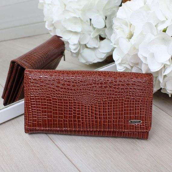 Кошелек женский на магнитах из экокожи 19х10см | Зображення 1