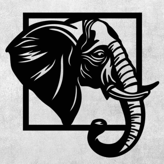 Панно декоративне картина на стіну Слон LED підсвітка 475х500 acr-p000169 | Зображення 9