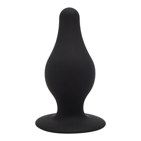 Анальная пробка термореактивная Silexd Plug Model 2 конической формы, черная, L Sex Aura | Зображення 1