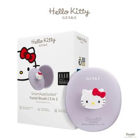 Щетка для лица GESKE Facial Brush 3в1 by Hello Kitty с держателем purple, Фиолетовый