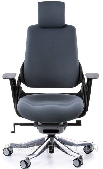 Кресло офисное Wau slatеgrеy fabric с регулировкой качания Tilt tеnsion, Tilt Lock control | Зображення 1