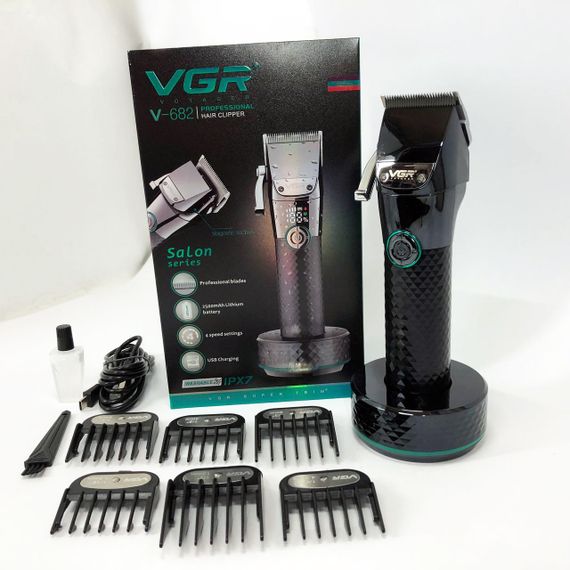 Профессиональный триммер с насадками, Аккумуляторная машинка для стрижки волос с насадками LD-16 | Зображення 7