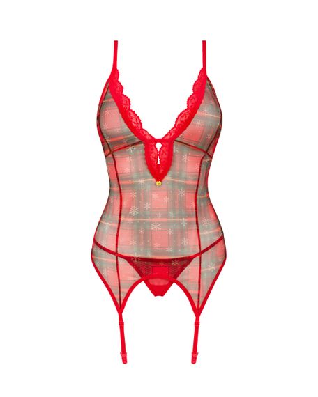 Корсет Obsessive Jollymore corset Красный XS/S | Зображення 2