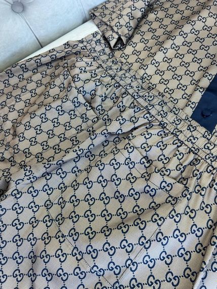 Комплект Gucci Printed Beige бежевий (футболка + шорти) sp127 | Зображення 4