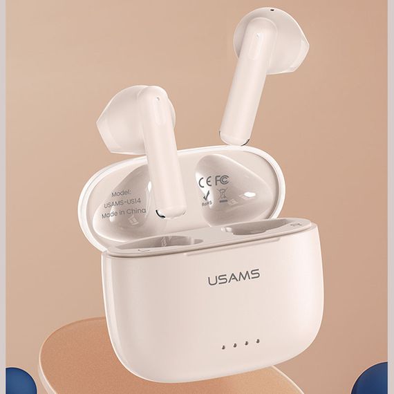 Бездротові TWS навушники Usams-US14 ENC BT 5.3 White | Зображення 1