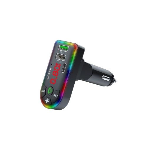 FM-модулятор бездротовий чорний Havit HV-FM813BT