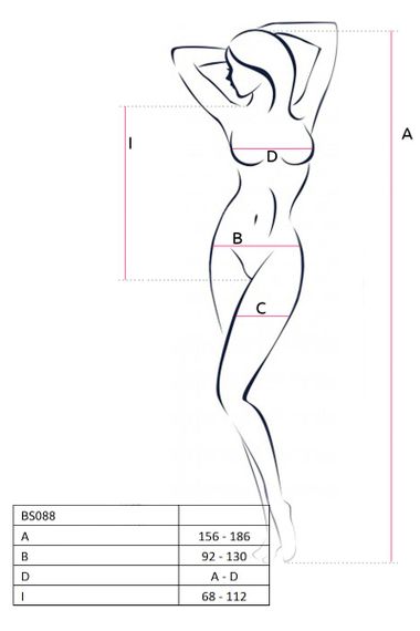 Бодістокінг Passion BS088, Червоний, День закоханих, One Size, ONE SIZE | Зображення 6