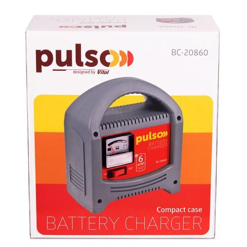 Зарядний пристрій PULSO BC-20860 12V/6A/20-80AHR/стрілковий індикатор | Зображення 4
