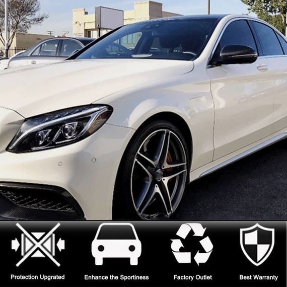 Кришки дзеркал V2 (Карбон) для Mercedes C-сlass W205 2014-2021 рр | Зображення 1