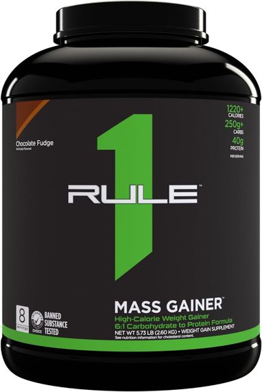 Гейнер Rule One Mass Gainer 2.6 kg (Chocolate Fudge)