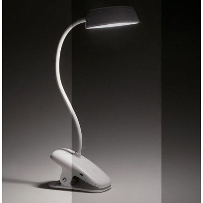 Настольная лампа Philips LED Reading Desk lamp Donutclip 3W, 4000K, 1200mAh (Lithium battery), білий | Зображення 1