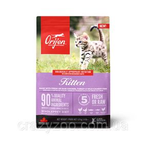 Сухий корм для кошенят Orijen Kitten з м'ясом та рибою 1.8 кг o71886