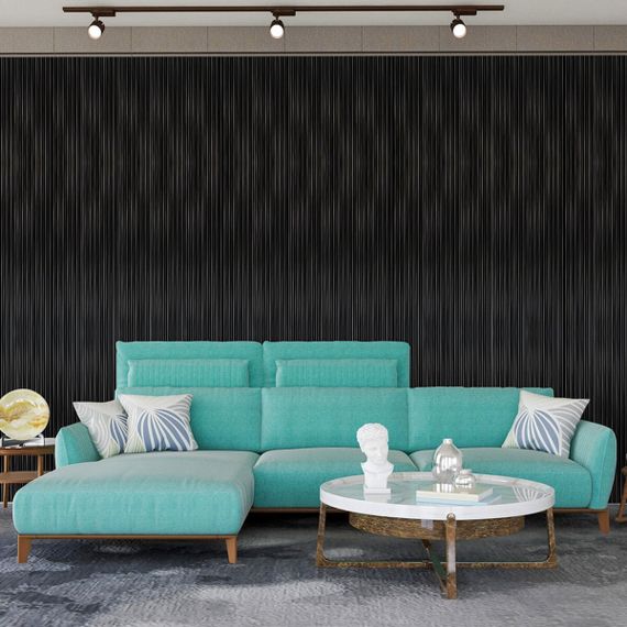 Декоративна PS рейка чорна 2900*120*11мм (D) SW-00002148 | Зображення 6