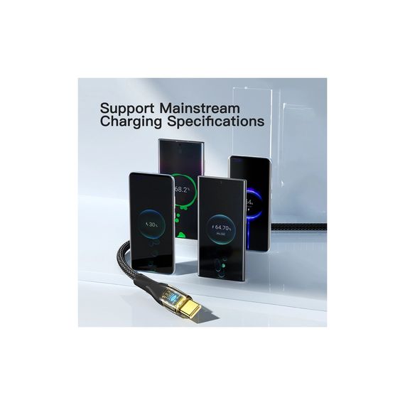 Дата кабель USB 2.0 AM to USB-C 2.0m 7A black Essager (EXCT-XJA01-P) | Зображення 6