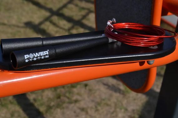 Скакалка швидкісна Power System PS-4033 Crossfit Jump Rope Red 2,8 м (PS-4033_Black-Red) | Зображення 4