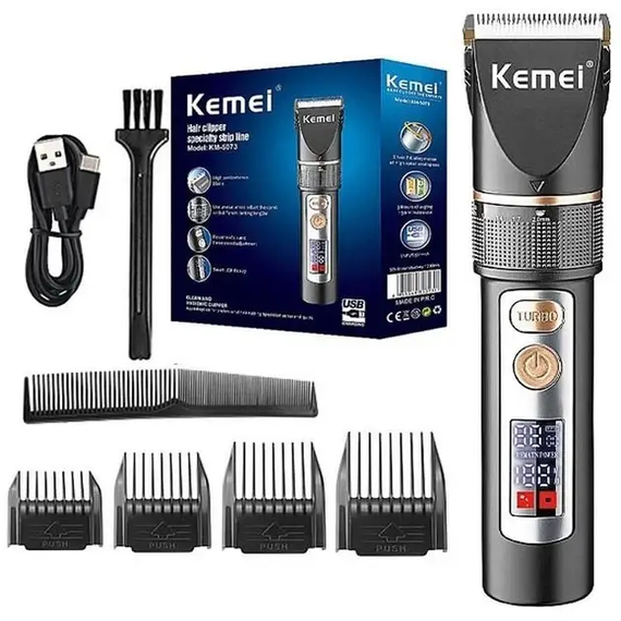 Аккумуляторная машинка для стрижки волос Kemei KM-5073