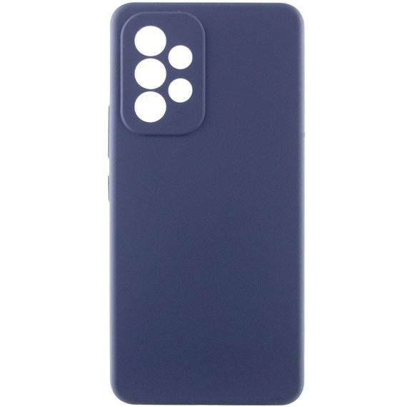 Чехол Silicone Cover Lakshmi Full Camera (AAA) для Samsung Galaxy A33 5G Темно-синий / Midnight blue