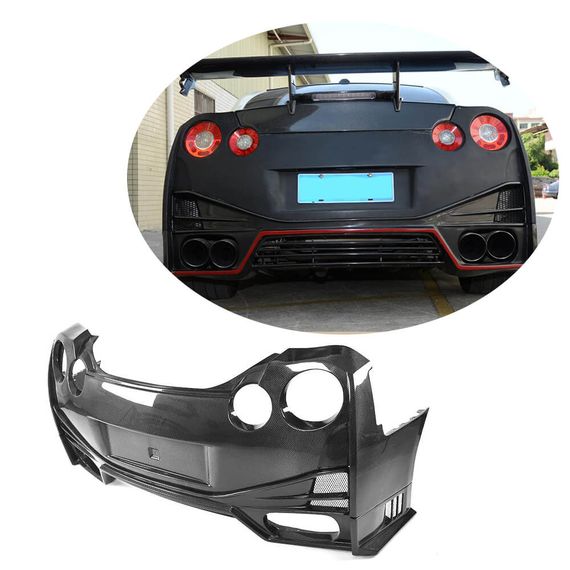 Задний Бампер (2009-2015, Карбон) для Nissan GT-R
