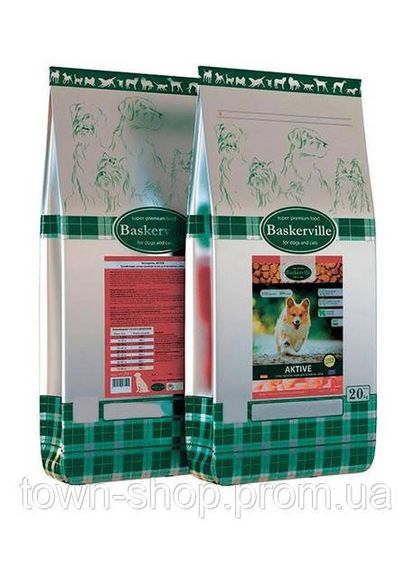 Сухой корм Baskerville Active для активных собак 20 кг