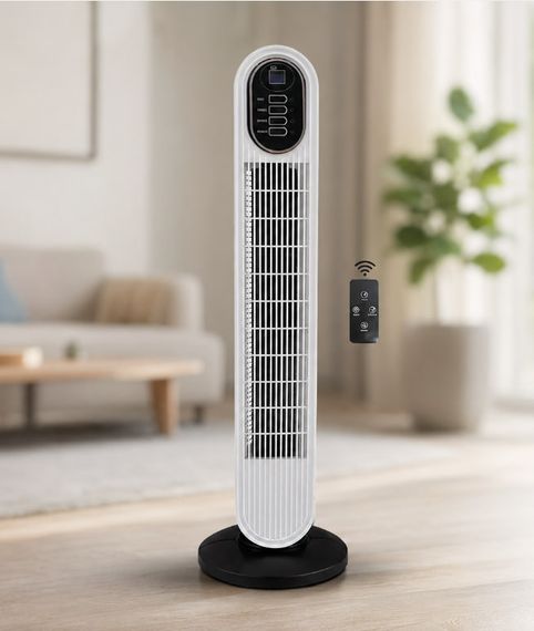 Напольный кондиционер 500Вт BITEK BT-2906R + пульт ДУ / Напольный вентилятор колонный с таймером Tower Cooling Fan