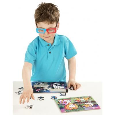 Набор для творчества Melissa&amp;Doug 3D пазлы-раскраски Сафари/Океан (MD8823) | Зображення 3
