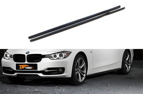 Боковые Пороги DPT V-3 (Черный Глянец) для BMW 3 серия F-30/31/34 2012-2019 гг