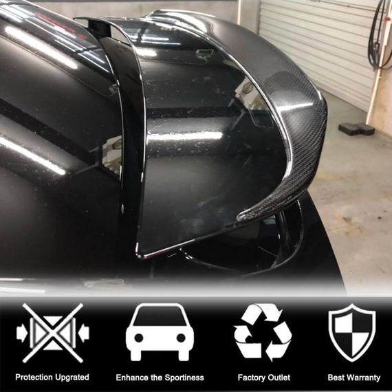 Карбоновый спойлер V4 (2016-2023) для Tesla Model X 2015- гг | Зображення 2
