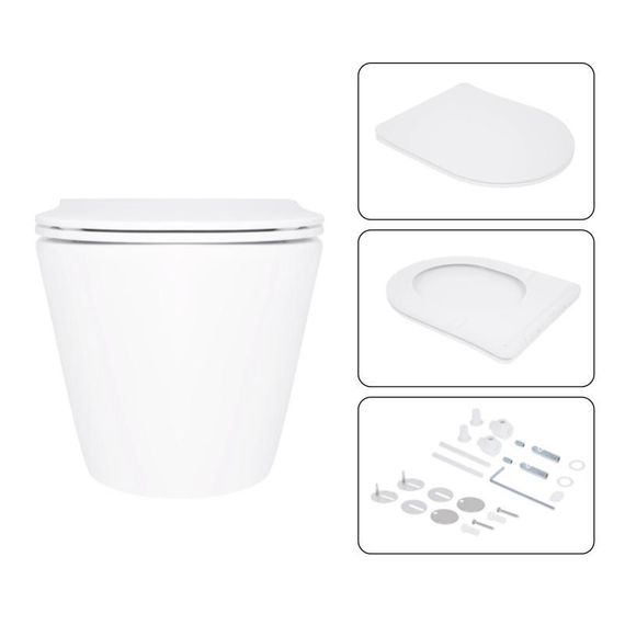 Готове рішення Qtap для ванної кімнати: підвісний унітаз Swan Ultra Quiet 520×360×320 + комплект інсталяції Nest 4 в 1 (лінійна | Зображення 6