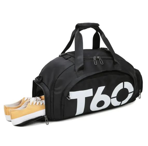 Спортивная сумка для спортивных вещей черного цвета T60 Сумка-рюкзак спортивная на 35 л | Зображення 7