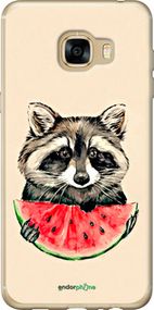 Чохол на Samsung Galaxy C5 C5000 Єнотик з кавуном "4605t-301-2448"