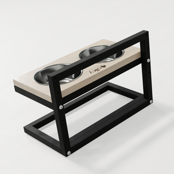 Миски на регулируемой подставке для маленьких собак Hollky Flex S (2 × 0.450 л) FS-422523-BLWH | Зображення 4