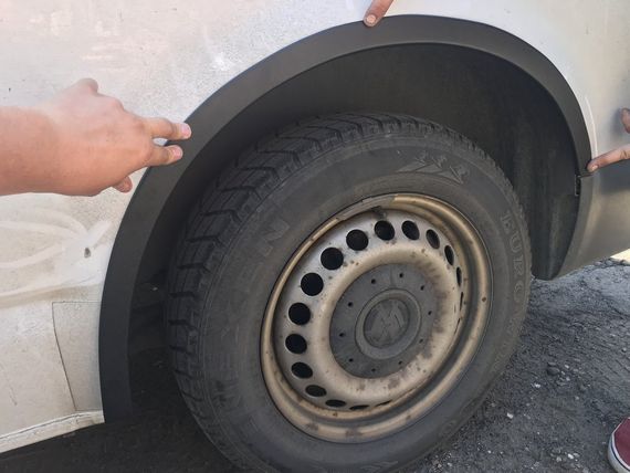Накладки на арки (6 шт, ABS) для Volkswagen T5 Multivan 2003-2010рр | Зображення 6