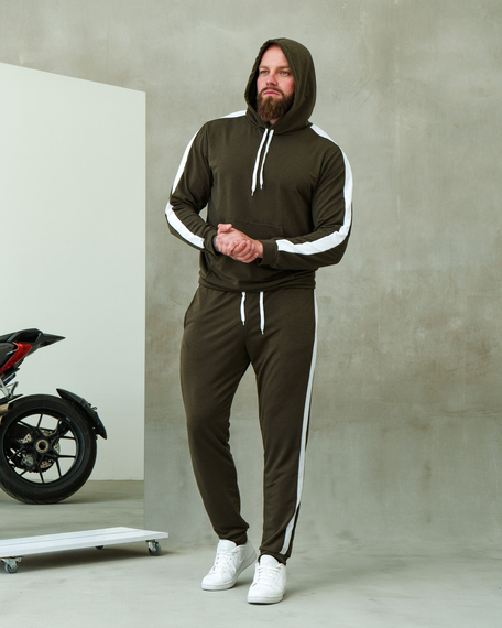 Костюм Лампас весна хакі-білий S XL | Зображення 7