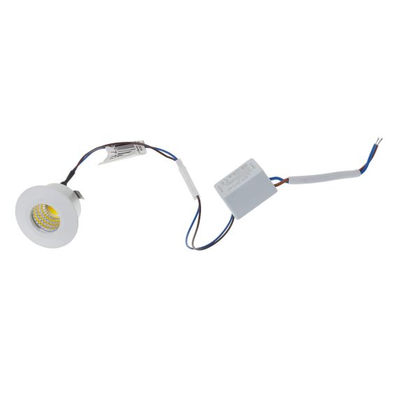 Точечный мебельный светильник LED-183/3W WW WH | Зображення 1