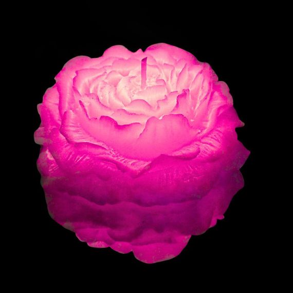 Свічка півонія люмінесцентна GlowKink низькотемпературна, рожева, L Sex Aura