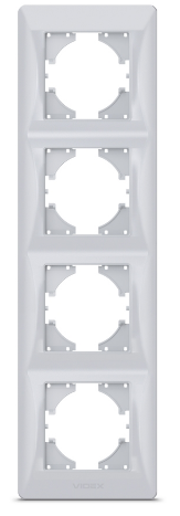 BINERA срібний шовк Рамка вертикальна 4-а Videx