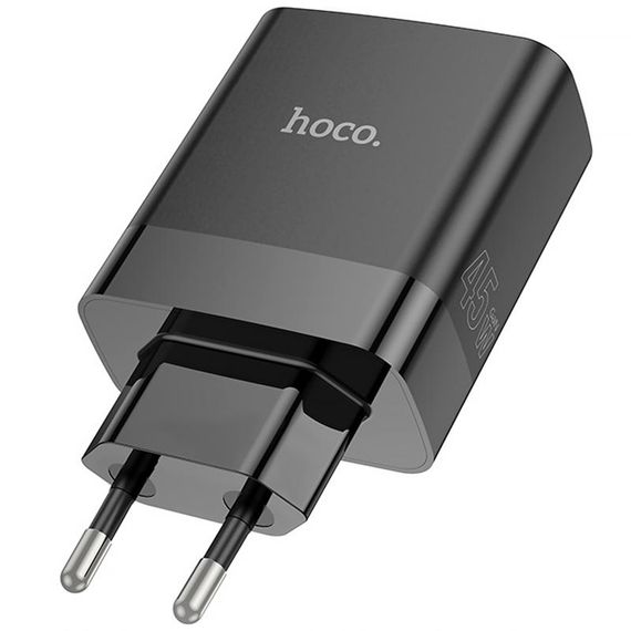 МЗП Hoco C127A Intelligent PD45W (3USB-A/1C) Black | Зображення 1