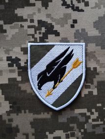 Шеврон 114 бригада (вышитый на оливе)