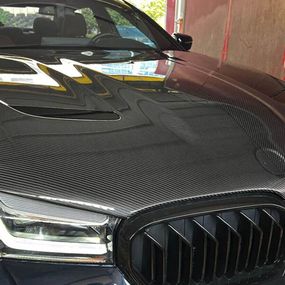 Капот (F90-style, Карбон) для BMW 5 серія G30/31 2017-2023 рр