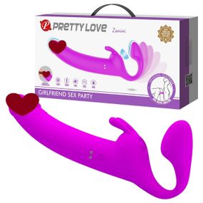 Безремневий страпон ZANINI, 10 vibration functions 10 thumping functions Sex Aura