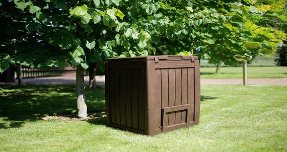 Компостер садовый пластиковый Keter (Кетер) DECO 340 л (17196661) Коричневый | Зображення 1