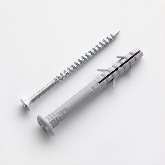 Дюбель-гвоздь быстрого монтажа 6*80 грибок (пач 100шт) полиэтиленовый APRO | Зображення 1