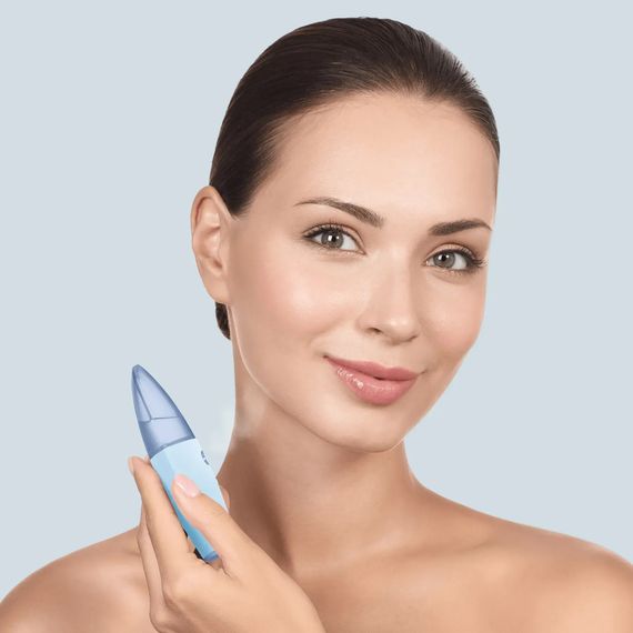 Зволожувач для шкіри обличчя GESKE Facial Hydration Refresher 4 in 1 gray, Блакитний | Зображення 3