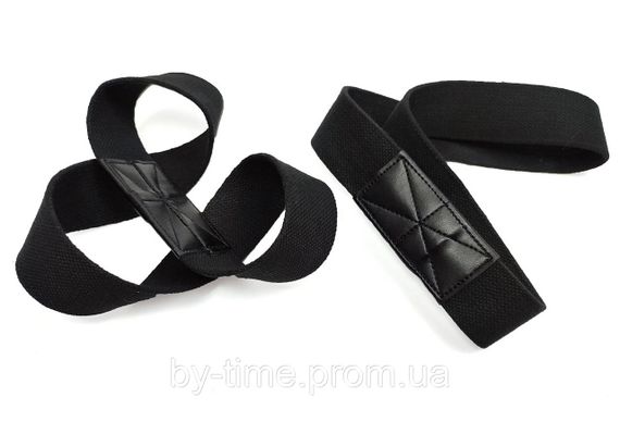 Лямки атлетические EasyFit для турника и перекладины черные | Зображення 3