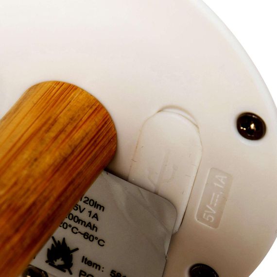 Ліхтар кемпінговий Bo-Camp Cambridge Rechargeable 200 Lumen Bamboo/White (5818792) | Зображення 2
