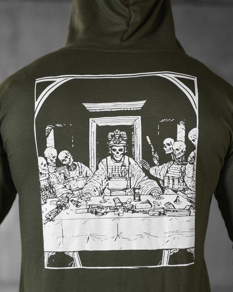 Худі maklin олива череп НП4892 | Зображення 6